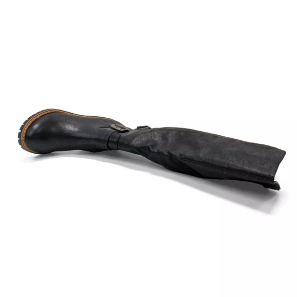 Sun + Stone Women's Viviaan Zip up Buckle Black Knee-High Boots Size 6.5 M - Picture 6 of 8